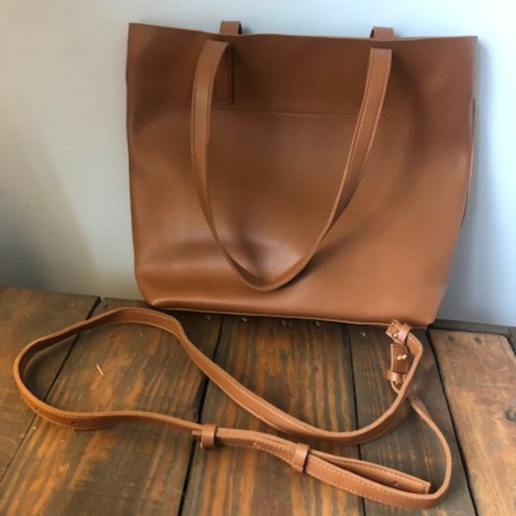 HENNY & LEV VEGAN LEATHER 2-IN-1 EVERYDAY TOTE - Picture 4 of 4
